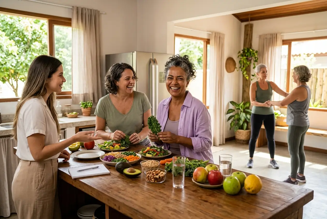 Alimentação, movimento e autocuidado: trio transforma menopausa em um recomeço
